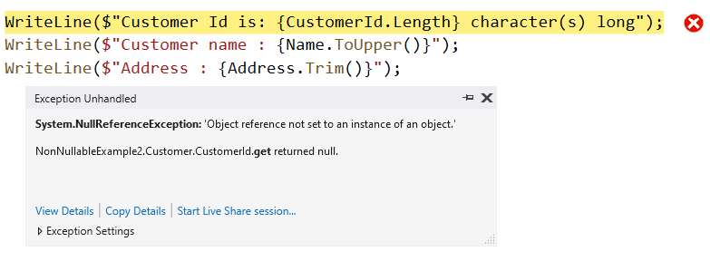 NullReferenceException-Example 5